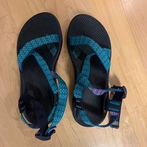 Teal Chaco Sandals